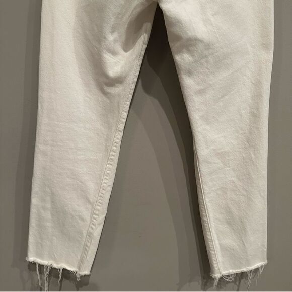 LEVI’s Jeans Women Size 27 Premium Wedgie Straight Big E Button Fly Fray Hem - Picture 7 of 11